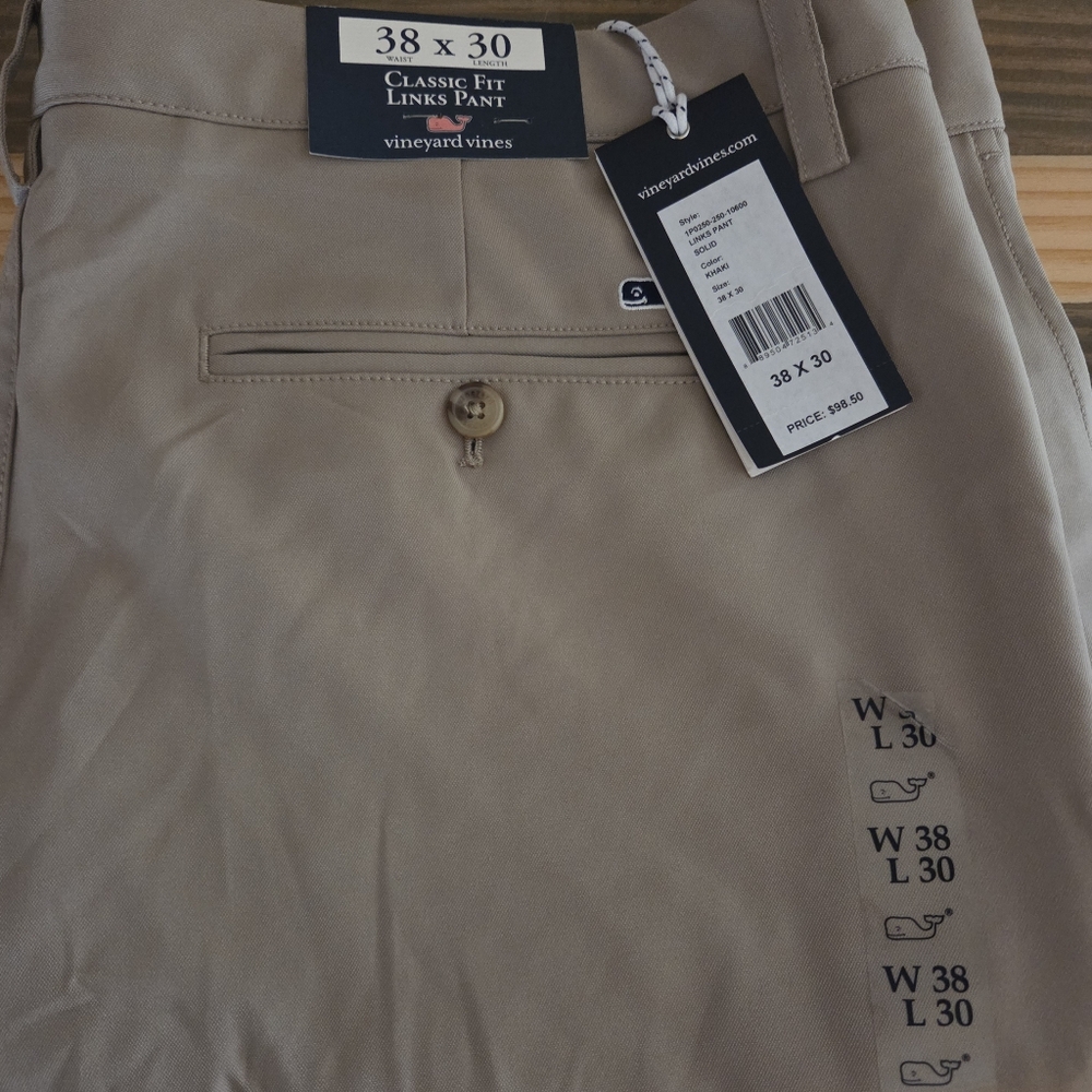Vineyard Vines Men Link Pants Classic Fit Chinos 38x30